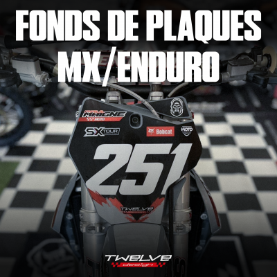 Fonds de plaques personnalisés MX/ENDURO