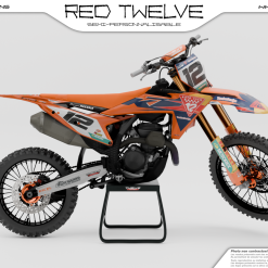 Kit déco KTM SX / SX-F RED TWELVE semi-personnalisé Twelve Design